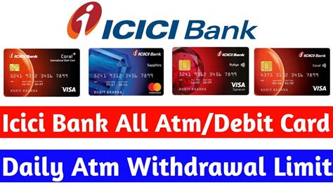 icici bank smart shopper debit card withdrawal limit|icici debit card yearly charges.